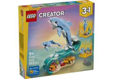 Konstruktorius LEGO Jūrų Gyvūnai: Delfinai 31385