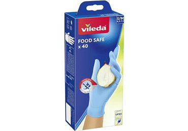 Nitrilo pirštinės VILEDA FOOD SAFE, dydis S/M