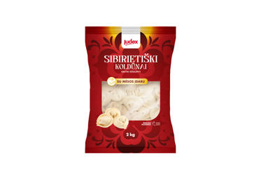 Šaldyti Sibirietiški koldūnai JUDEX su mėsos įdaru, 2 kg