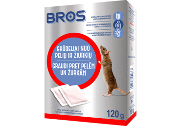 Grūdeliai BROS nuo pelių ir žiurkių, 100 g
