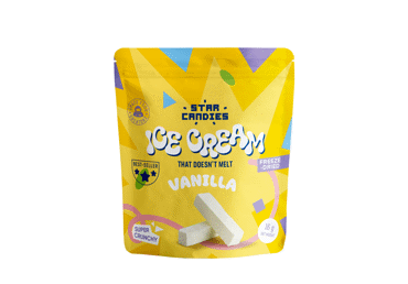 Šaltyje džiovinti vaniliniai ledai STAR CANDIES, 16 g