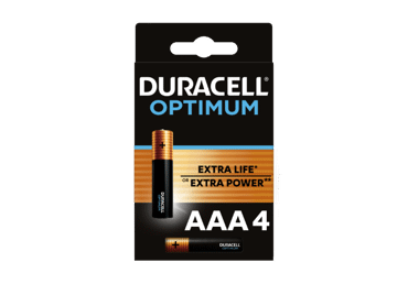 Elementai DURACELL OPTIMUM AAA, 4 vnt., 4 vnt.
