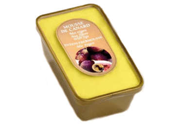 Boiled duck liver pâté with figs, II grade, 230 g