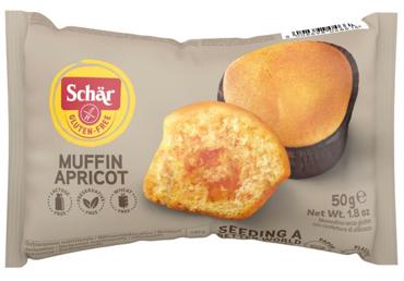 Кекс SCHAR, абрикосовый вкус, без глютена, 50 г