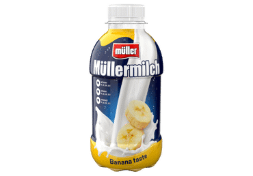 MULLERMILCH, банановый вкус, 1,4% жира, 400 г