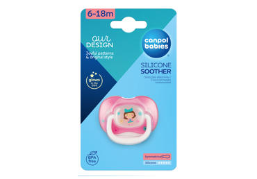 Silikoninis simetrinis čiulptukas CANPOL BABIES, 6-18 mėn., 1 vnt.