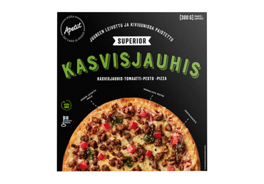 Frozen vegan pizza APETIT with pesto sauce, 320 g
