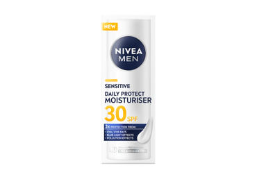 NIVEA MEN SENSITIVE "DAILY PROTECT" DRĖKINAMASIS KREMAS SU SPF30 50 ml