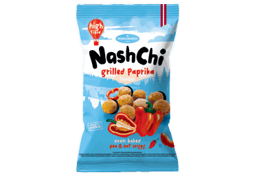 Чипсы из гороха и овса NASHCHI, вкус жареного перца, 60 г