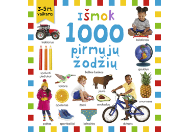 Knyga IŠMOK 1000 PIRMŲJŲ ŽODŽIŲ, 1 vnt.