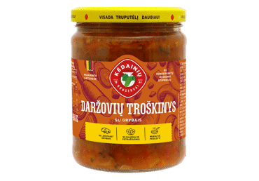 Daržovių troškinys KĖDAINIŲ KONSERVAI su grybais, 480 g