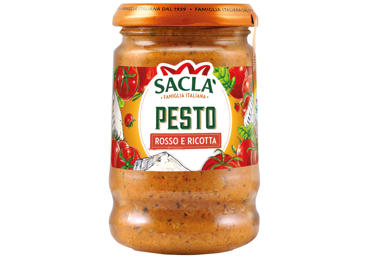 Raudonasis pesto padažas su rikotos sūriu SACLA, 190 g