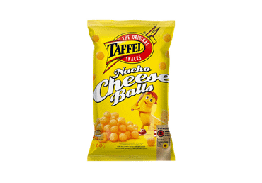 Kukurūzų traškučiai TAFFEL NACHO CHEESE BALLS, sūrio skonio, 60 g