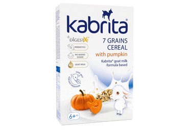 KABRITA 7 grūdų košė su moliūgu, nuo 6 mėn.