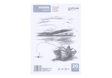 Piešimo sąsiuvinis, 20 lapų, A4, 120 gsm, 1 vnt.