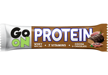 Kakavinis baltyminis batonėlis GO ON PROTEIN, 50 g