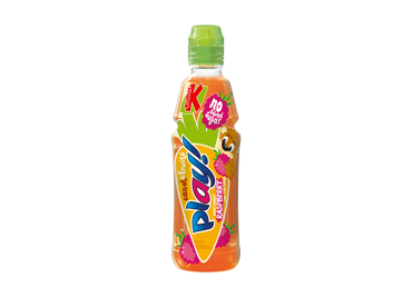 Morkų, aviečių, žaliųjų citrinų, obuolių gėrimas KUBUŠ PLAY, 400 ml