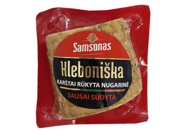 Karštai rūkyta sausai sūdyta KLEBONIŠKA nugarinė, a. r., 1 kg