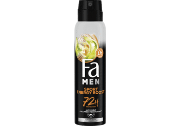 Vyriškas purškiamasis dezodorantas FA MEN SPORT ENERGY BOOST, 150 ml