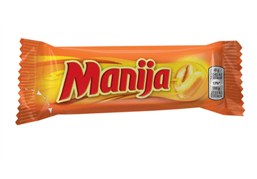 Šokoladinis batonėlis MANIJA su žemės riešutais, 49 g