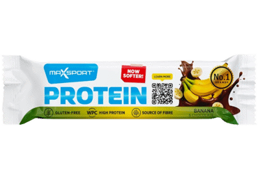Protein bar MAX SPORT gluten-free, banana flavor, 50 g