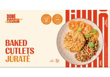 Šaldyti kepti JŪRATĖS kotletai DONE COOKIN, 2 vnt., 250 g