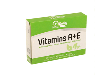 Maisto papildas VITAMINAI A+E, 30 vnt.