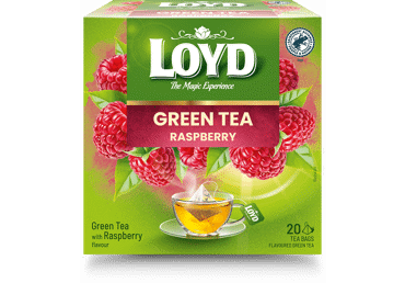 Žalioji arbata LOYD su avietėmis, 30 g