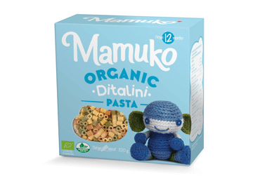 Organic pasta MAMUKO ORGANIC DITALINI from 12 months, 320 g