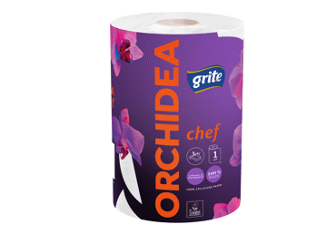 Popieriniai rankšluosčiai GRITE ORCHIDEA (3 sluoksnių), 1 vnt.