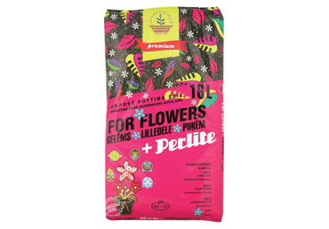 Kompostinė žemė GĖLĖMS su perlitu, 16l