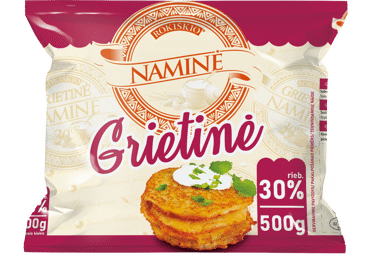 ROKIŠKIO NAMINĖ grietinė, 30 % rieb., 500 g