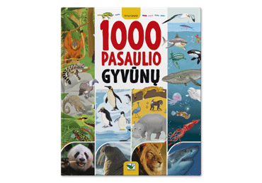 Knyga 1000 PASAULIO GYVŪNŲ, 1 vnt.