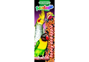 Medium parrot treat with apples and honey FANTASIA, 90 g