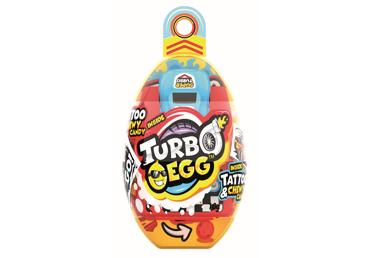 Жевательные конфеты JOHNY BEE TURBO EGG с игрушкой, 10 г