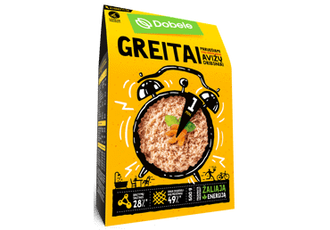 Greitai paruošiami avižų dribsniai DOBELE, 500 g