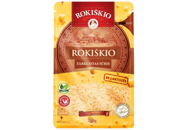 Тёртый сыр РОКИШКИС, 45% жира, 200 г