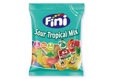 Rūgštūs guminukai FINI TROPICAL MIX, 90 g