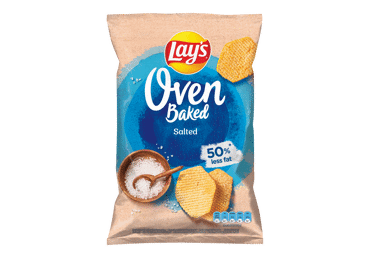 Kepti bulvių traškučiai LAY'S OVEN BAKED su druska, 110 g