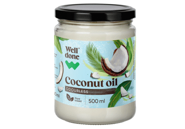 Rafinuotas kokosų aliejus WELL DONE, 500 ml