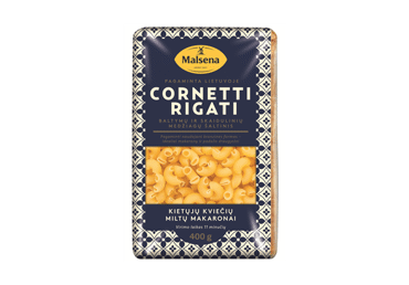 Kietagrūdžių kviečių makaronai MALSENA (rageliai), 400 g