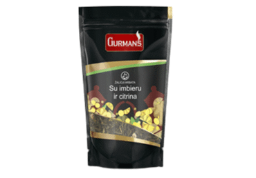 Biri žalioji arbata GURMAN'S su imbierais ir citrinomis, 90 g