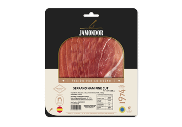 Vytintas SERRANO kumpis, pjaustytas, JAMONDOR, I r., 100 g