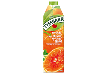 Apelsinų ir raud. Sicilijos apelsinų sulčių gėrimas TYMBARK, 1 l