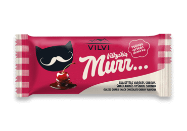 Глазированный творожный сырок VILVI MURR, вкус шоколадной вишни, 28,5% жирности, 40 г