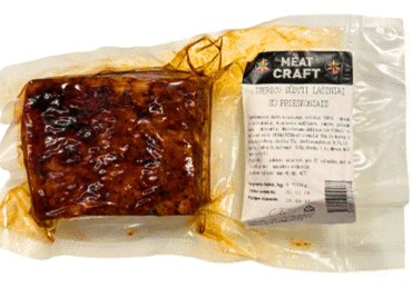 Sūdyti iberiški lašiniai GUDIENOS MĖSA su prieskoniais, a.r., 1 kg
