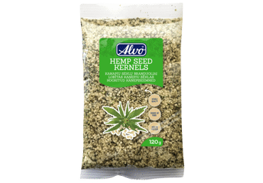 Lukštentos kanapių sėklos ALVO, 120 g