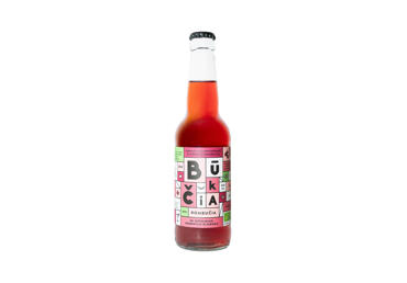 Ekologiška kombučia su juodaisiais serbentais ir hibisku BŪKČIA, 330 ml