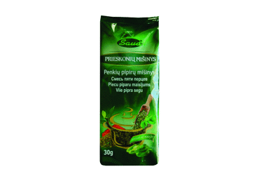 Penkių pipirų mišinys SAUDA, smulkintas, 30 g