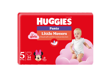 Sauskelnės-kelnaitės HUGGIES PANTS 5 JUMBO GIRL, 12-17 kg, 34 vnt.
